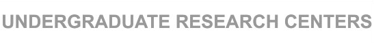 Undergraduate Research Centers Logo