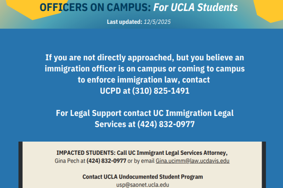 How to Respond to Immigration Officers on Campus: For UCLA Students